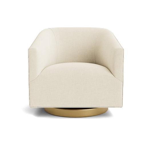 Cooper Ecru Studio Full Swivel Chair - Mitchell Gold + Bob Williams